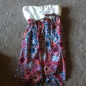 Strapless vanity dress